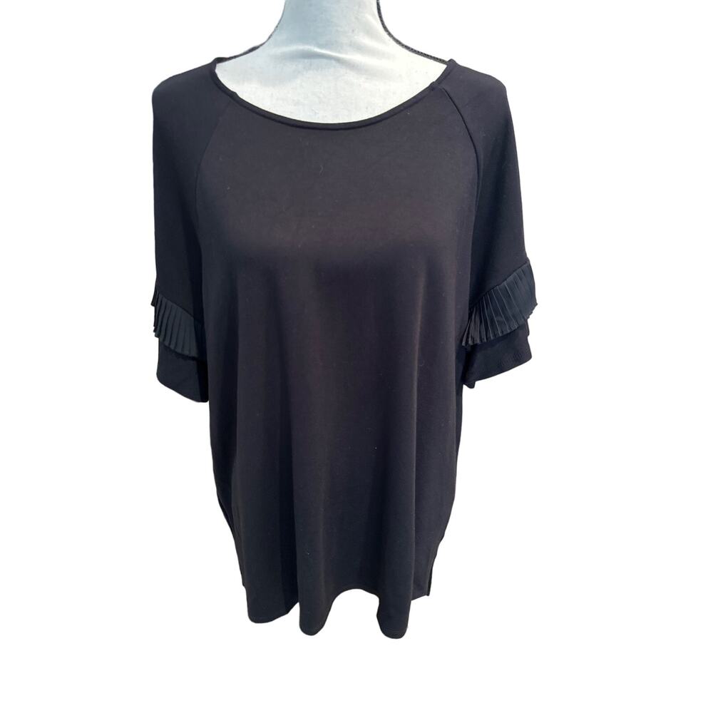 Women’s Hallogen Shirt Sleeve Knit Top. Size XXL Corpcore Business Casual
